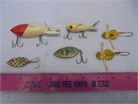 Lot of 6 vintage fishing lures