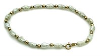 14kt Gold Vintage Pearl Bracelet