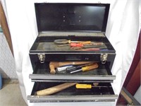 Tool box w/ assorted tools