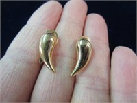 sterling silver earrings (tear drop shape)