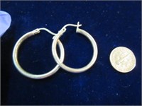 sterling silver hoop earrings