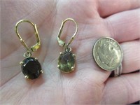 sterling lever back earrings (2 different colors)