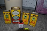Vintage Spice Cans