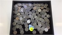 TRAY OF STEEL 1943 LINCOLN CENTS