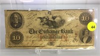 1800'S SOUTH CAROLINA "THE EXCHANGE BANK" NOTE