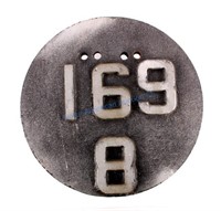 Chicago Milwaukee Railroad Signal Number Plate
