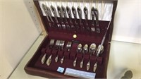 CHEST OF STAINLESS FLATWARE