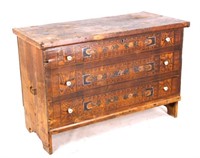 Early Hand Painted Romanian Chest