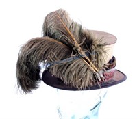 Miccosukee Seminole Egret Plume Top Hat