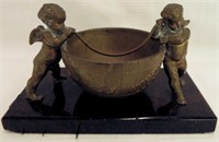 Bronze Cherubs And Globe Bowl