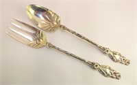 Sterling Silver Serving Fork And Spoon