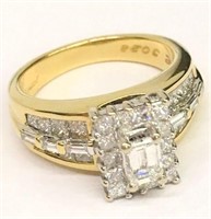 18k Gold And Diamond Ring