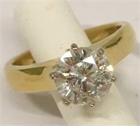 1.57 Ct. Diamond And 18k Gold Ring