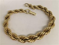 Tiffany & Co. 14k Gold Rope Twist Design Bracelet