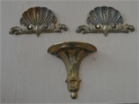 Decorative Metal Shells & Sconce Shelf
