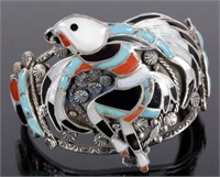 Zuni J. Lucio Eagle Dancer Multi-Stone Bracelet