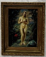 Frederick Roscher Oil On Canvas Of Nude