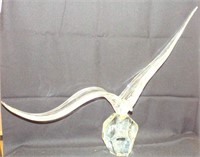 Zanetti Murano Art Glass Bird Sculpture