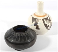 Santa Clara Pueblo Polychrome & Black/Black Pots