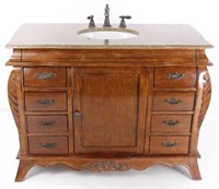 Decorative Wooden Sink w/ Granite Top