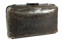 Early High End Gentlemen's Leather Suitcase