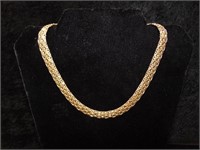 10K Gold Wide Necklace
