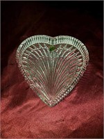 Beautiful Waterford Crystal heart-shaped dish in