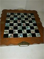 Cool figural Asian chess set
