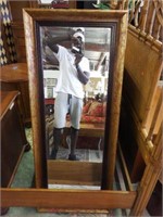 Lot #94 Designer beveled glass wall mirror