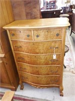 Lot #98 Birdseye Maple six drawer chest of