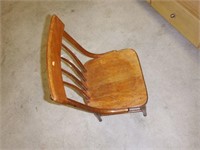 Lot #85 Antique Pine side chair