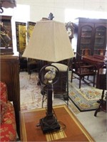 Lot #58 Designer font table lamp with figural