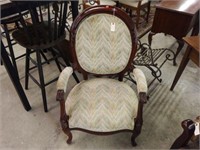 Lot #7 Depression era medallion back upholstered