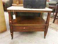 Lot #84 Marbletop end table