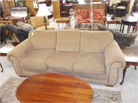 Lot #72 Broyhill three cushion upholstered sofa