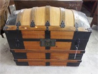 Lot #5 Late 19th Century dome top trunk,