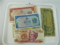 TRAY - MISC. FOREIGN BANKNOTES
