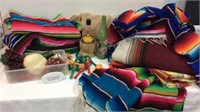 Mexican Style Blankets, Table Runners & More! S