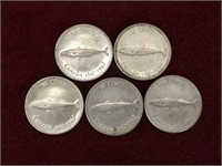 5 - 1967 Canada 10¢ Coins