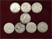 3 - 1960 / 1 - 1963 / 4 - 1968 Canada 10¢ Coins