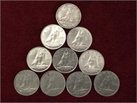 10 - 1968 Canada 10¢ Coins