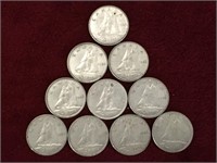 10 - 1968 Canada Silver 10¢ Coins