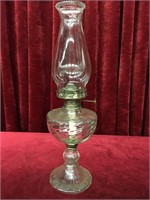 Vintage Glass Base Oil Lamp