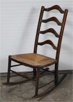 Rush Seat Rocking Chair