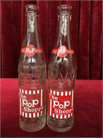 2 Vintage "The Pop Shoppe" Bottles