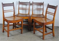 Set of Five Wooden Chairs