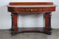 Mahogany Console Table w/ Drawer