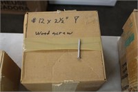 Box of #12 x 2 1/4" Flat Head Plated Wood