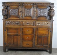 Heavily Carved French Cabinet