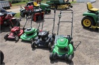 (4) Push Mowers for Parts or Repair